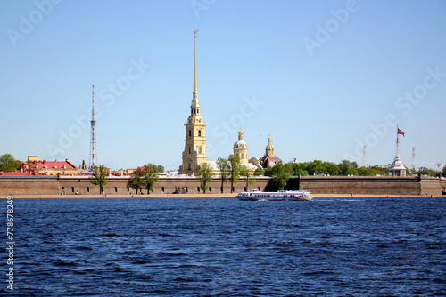 12 05 2023 St. Petersburg Russia. St. Petersburg is located in the north-west of the country on the coast of the Gulf of Finland at the mouth of the Neva River. photo