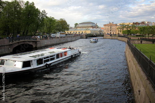 12 05 2023 St. Petersburg Russia. St. Petersburg is located in the north-west of the country on the coast of the Gulf of Finland at the mouth of the Neva River. photo