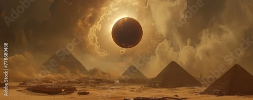 Hieroglyphics under the solar eclipse reveal cosmic tales of star formation