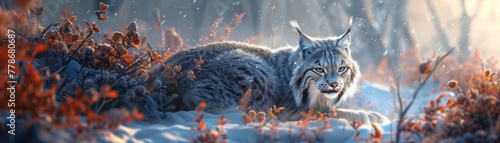 The silent tundra holds lynx secrets photo