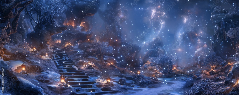 Lunar Lanterns light the way through Crystal Cascade mazes