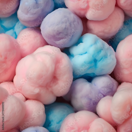 Texture of cotton candy. photo