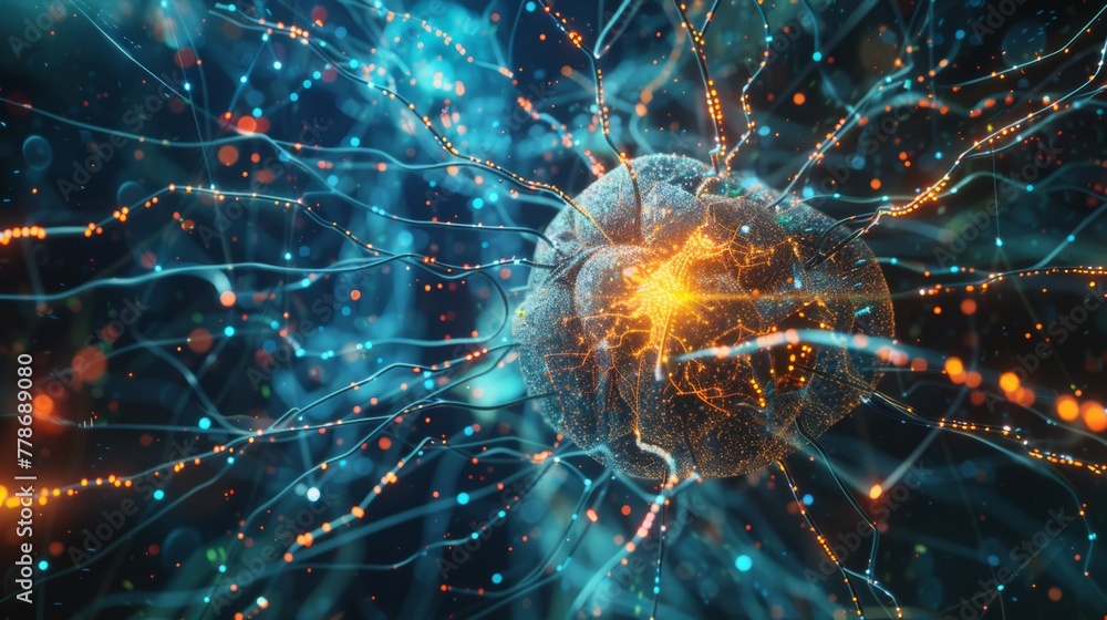 Application of artificial neural network to image. Demonstrating AI's visual processing prowess. AI Image Application of artificial neural network to image. Demonstrating AI's visual processing prowess. AI Image