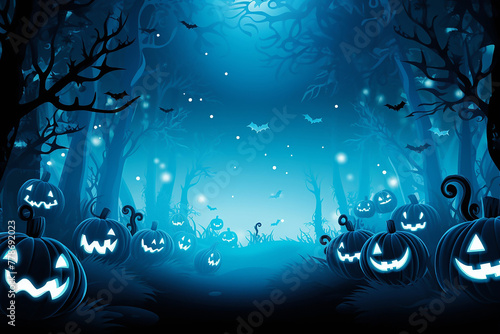 Ghostly twist. halloween backdrop design for a captivating and spooky holiday atmosphere
