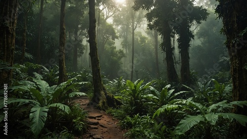 morning in the forest