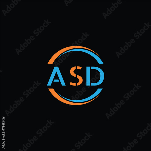 ASD Letter Initial Logo Design Template Vector Illustration