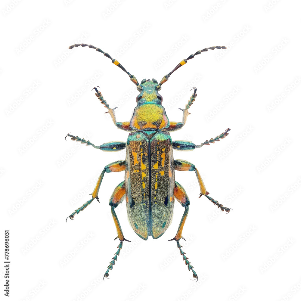 Colorful beetle on Transparent Background Colorful beetle on Transparent Background