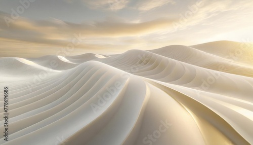abstract 3d background white grey wavy waves flowing ripple surface photo