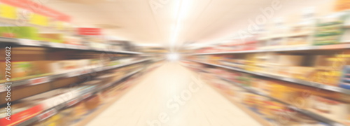  blur and defocused supermarket