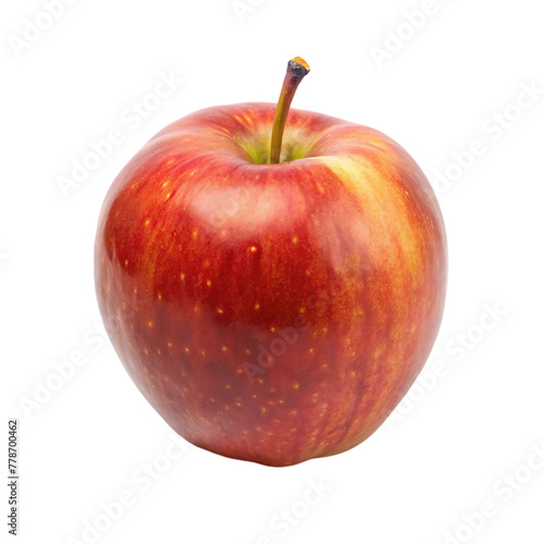 red fresh apple isolated con a transparent background