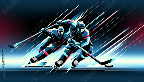 two hockey players