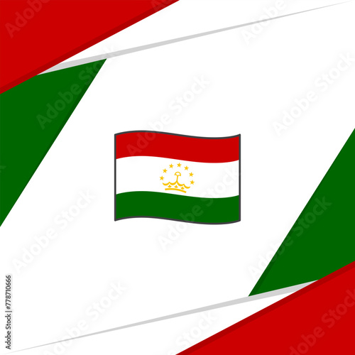 Free Download Tajikistan Flag Abstract Background Design Template. Tajikistan Independence Day Banner Social Media Post. Tajikistan - GFXLoad