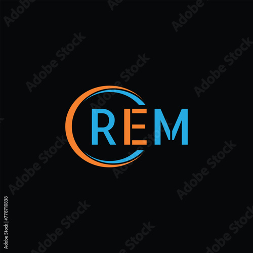 REM Letter Initial Logo Design Template Vector Illustration