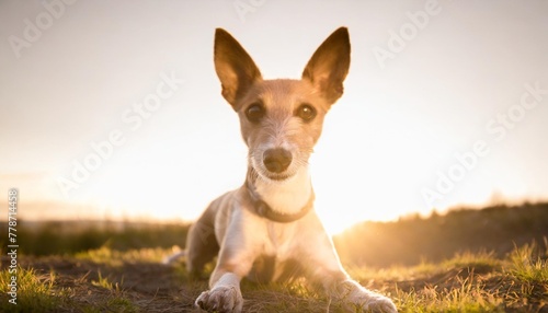 toy fox terrier dog isolated on white background generative ai photo