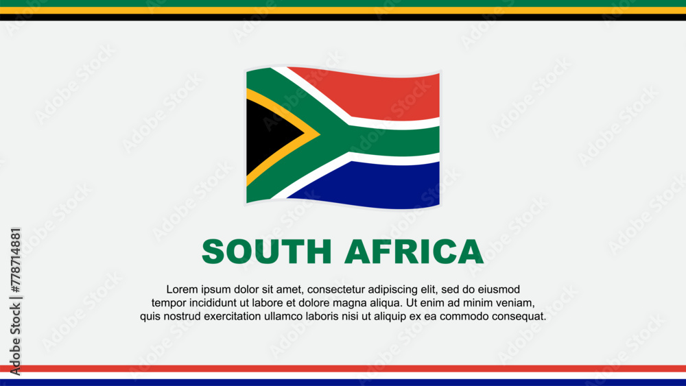 South Africa Flag Abstract Background Design Template. South Africa Independence Day Banner Social Media Vector Illustration. South Africa Design South Africa Flag Abstract Background Design Template. South Africa Independence Day Banner Social Media Vector Illustration. South Africa Design