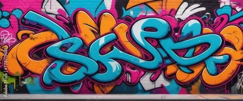 Vibrant Graffiti Adorns Urban Wall