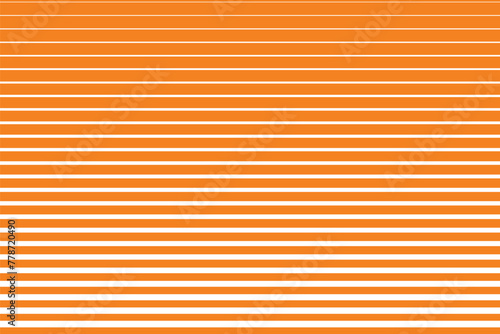 simple abstract orange color horizontal small to big line bled halftone pattern