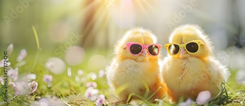 Farms sweetest newcomer a baby bird in tiny sunglasses pure charm. weet Farm Moments Baby Bird in Stylish Shades photo