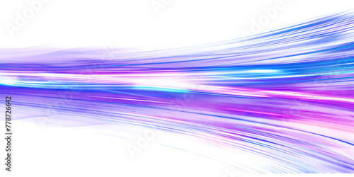 Abstract background with blue and purple neon light rays 