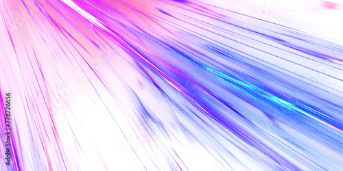 Abstract background with blue and purple neon light rays 