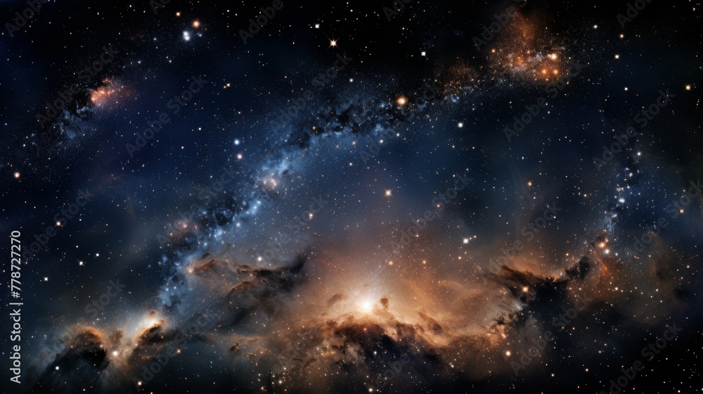 a vast expanse of space filled with numerous stars of varying sizes and colors a vast expanse of space filled with numerous stars of varying sizes and colors