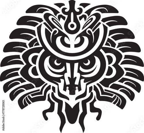Legendary Quetzalcoatl Mark Symbolic Logo Vector Aztec Culture Representation Quetzalcoatl Symbol Emblem