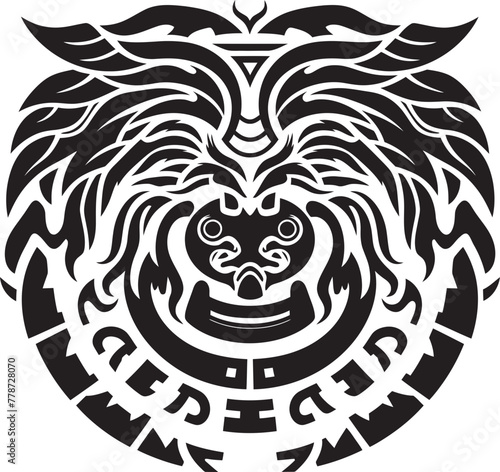 Ethereal Serpent Emblem Quetzalcoatl Icon Design Legendary Quetzalcoatl Mark Symbolic Logo Vector