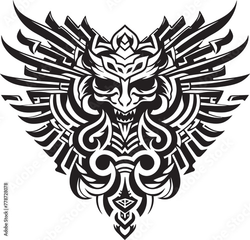 Revered Deity Emblem Quetzalcoatl Icon Design Sacred Serpent Symbolism Quetzalcoatl Symbol Vector