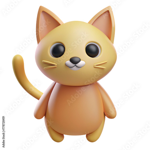 Beautiful 3D Cat PNG Images Stunning Digital Feline Renderings