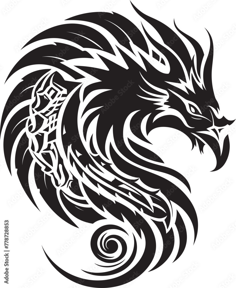 Ancient God Mark Quetzalcoatl Symbol Vector Emblem Feathered Serpent Legacy Quetzalcoatl Logo Design Icon