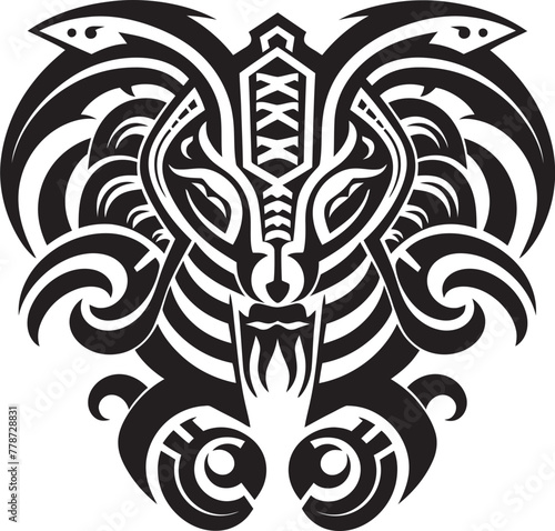 Aztec Culture Icon Quetzalcoatl Logo Design Icon Mayan Deity Mark Quetzalcoatl Symbol Vector Emblem