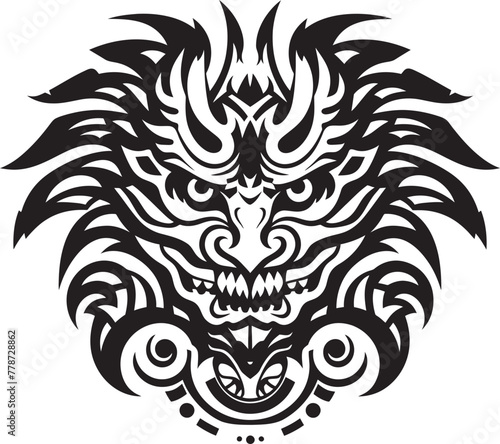 Serpent Deity Emblem Quetzalcoatl Logo Design Icon Ancient God Mark Quetzalcoatl Symbol Vector Emblem