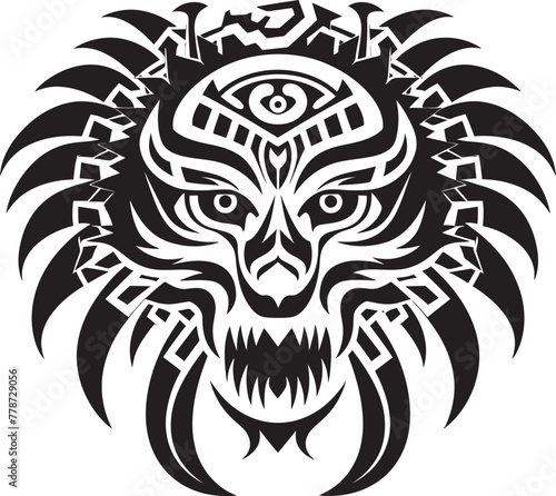 Legendary Quetzalcoatl Mark Symbolic Vector Design Aztec Culture Representation Quetzalcoatl Icon Emblem