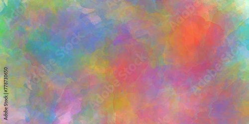 Abstract colorful fantasy watercolor background texture .splash acrylic colorful background .banner for wallpaper .watercolor wash aqua painted texture .abstract hand paint square stain backdrop .