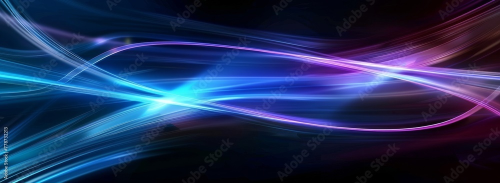 Dynamic Blue and Purple Light Streams. Dynamic Blue and Purple Light Streams.