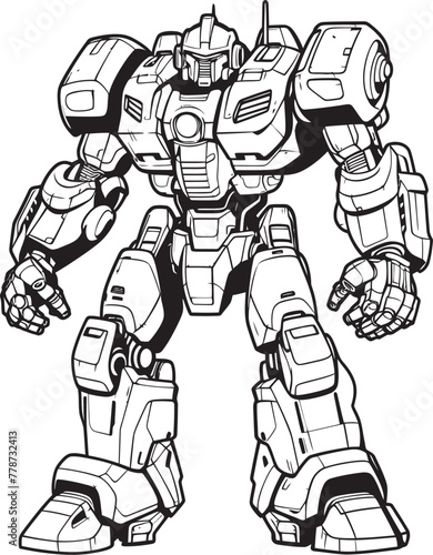 Wallpaper Mural Techno Ronin Sci Fi Macha Warrior Emblem Mech Sentinel Macha Warrior Vector Logo Design Torontodigital.ca