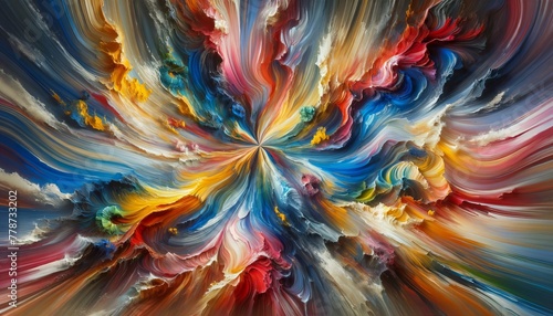 Convergence of Dreams: A Cosmic Dance of Colors