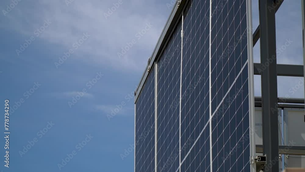 Modern solar energy panels installed on old and historic buildings Modern solar energy panels installed on old and historic buildings