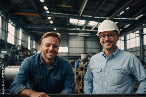 Portrait of engineers at the power plant