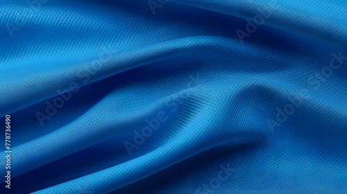 Blue abstract wave fabric background illustration with technology lines and wave halftone design