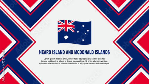 Wallpaper Mural Heard Island And McDonald Islands Flag Abstract Background Design Template. Banner Wallpaper Vector Torontodigital.ca