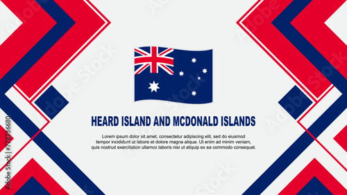 Wallpaper Mural Heard Island And McDonald Islands Flag Abstract Background Design Template. Banner Wallpaper Vector Illustration. Banner Torontodigital.ca