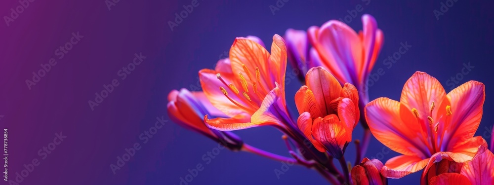 cyclamen flowers in a purple background cyclamen flowers in a purple background
