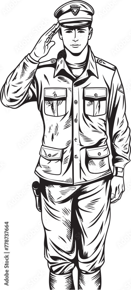 Tribute Tradition Soldier Saluted Vector Symbol Courageous Salute Military Salute Logo Vector Tribute Tradition Soldier Saluted Vector Symbol Courageous Salute Military Salute Logo Vector