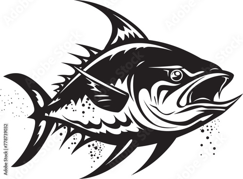 Ocean Odyssey Sleek Tuna Fish Design Nautical Elegance Dynamic Tuna Logo