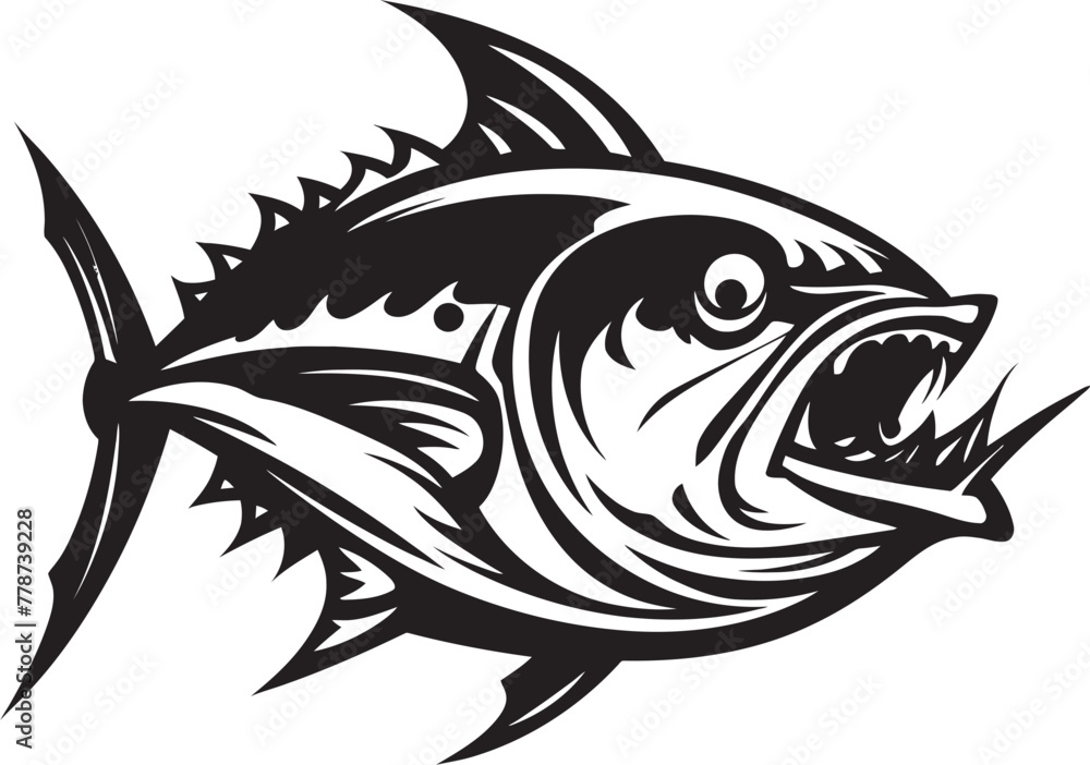 Aqua Adventure Abstract Tuna Emblem Oceanic Overture Vector Tuna Icon Concept Aqua Adventure Abstract Tuna Emblem Oceanic Overture Vector Tuna Icon Concept