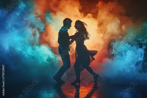 Couples Dance with a Splash of Colors