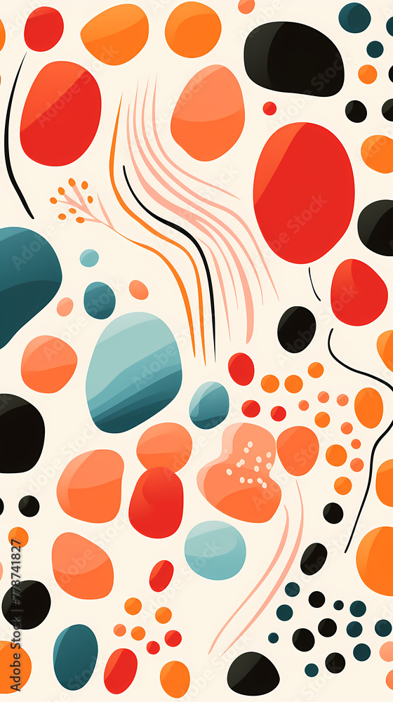 Doodle abstract shapes background Doodle abstract shapes background