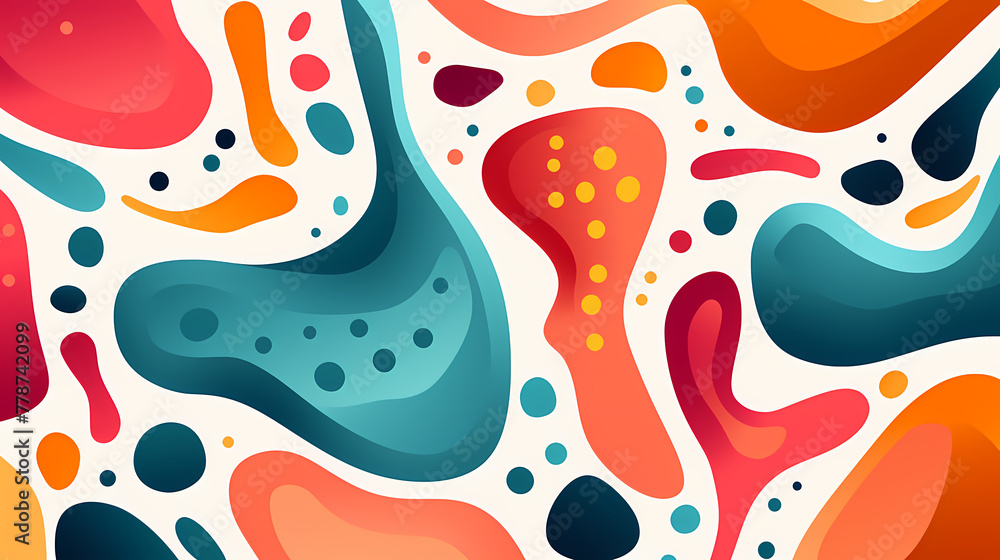 Doodle abstract shapes background Doodle abstract shapes background