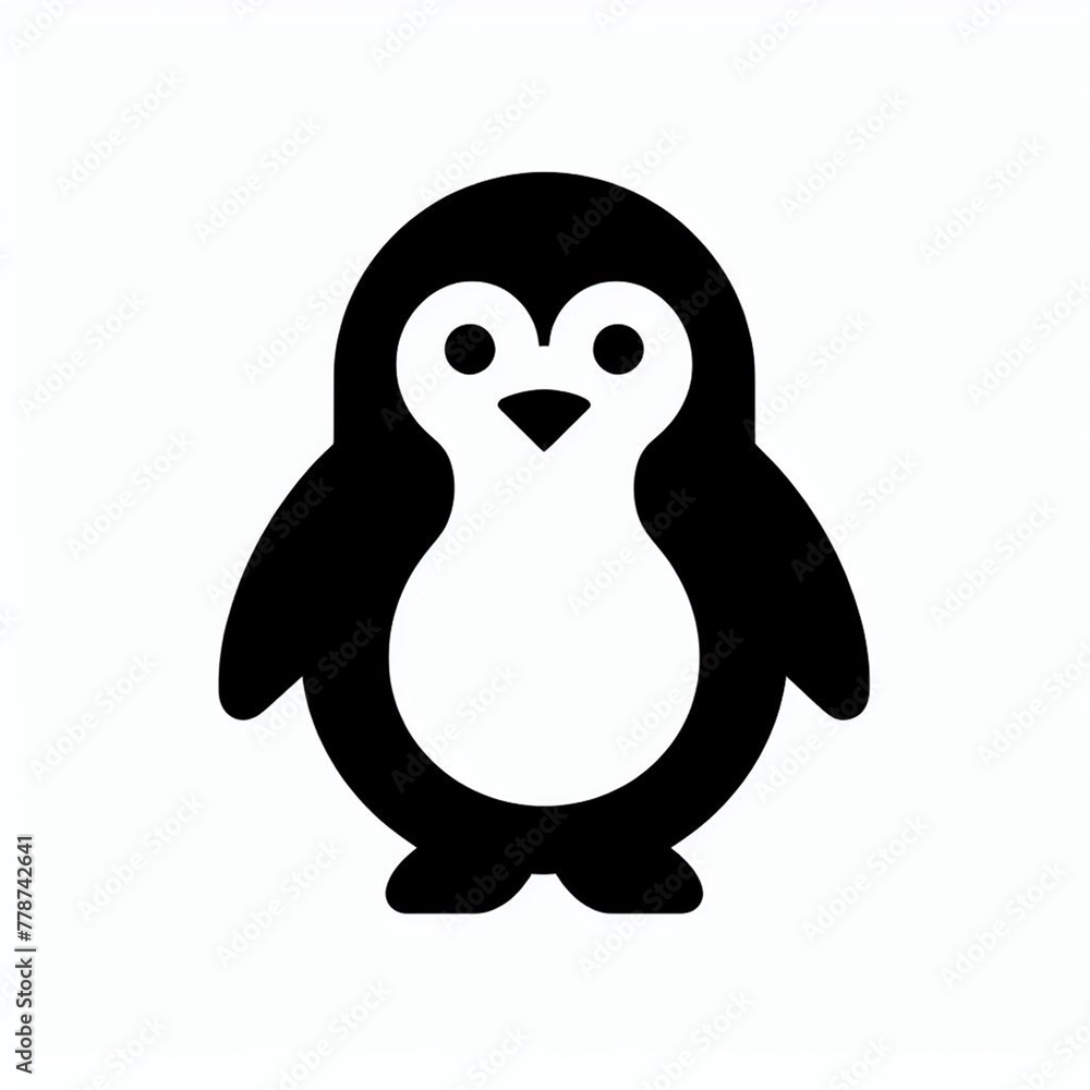 penguin cartoon pictogram penguin cartoon pictogram